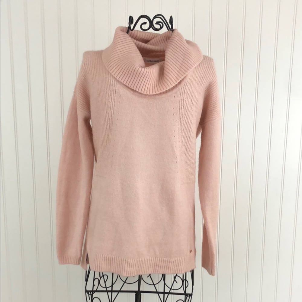Calvin Klein Pink Turtleneck Sweater